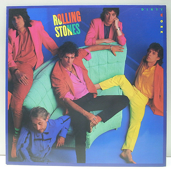 レコードメイン画像：【解説・歌詞シート付き】美品 ROLLING STONES Dirty Work ローリング・ストーンズ／ダーティ・ワーク '86年 国内 JAPAN LP