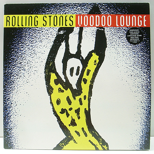 レコードメイン画像：2LP レア・アナログ '94年 UKオリジナル ROLLING STONES Voodoo Lounge (Virgin V 2750) ハイプステッカー付き 概ね良好品!!