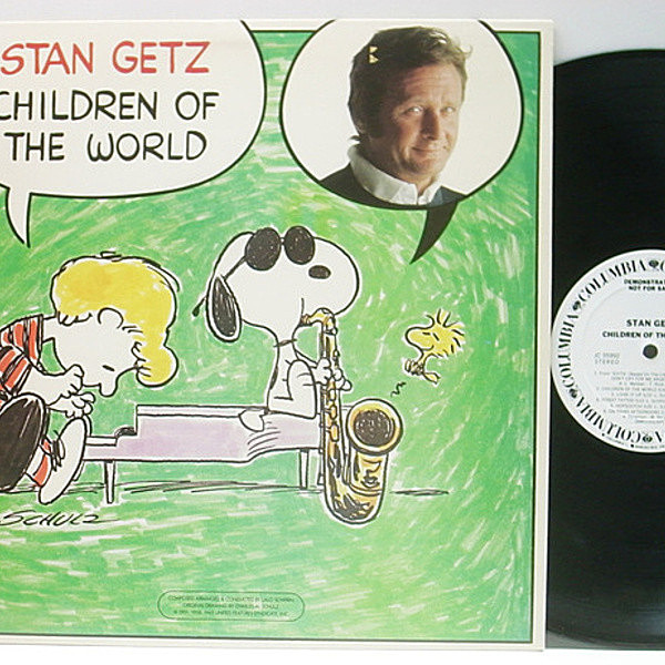 レコードメイン画像：美盤!白プロモ! USオリジナル STAN GETZ Children Of The World 村上春樹 人気盤 White Promo スヌーピー・ジャケット Snoopy ピーナッツ