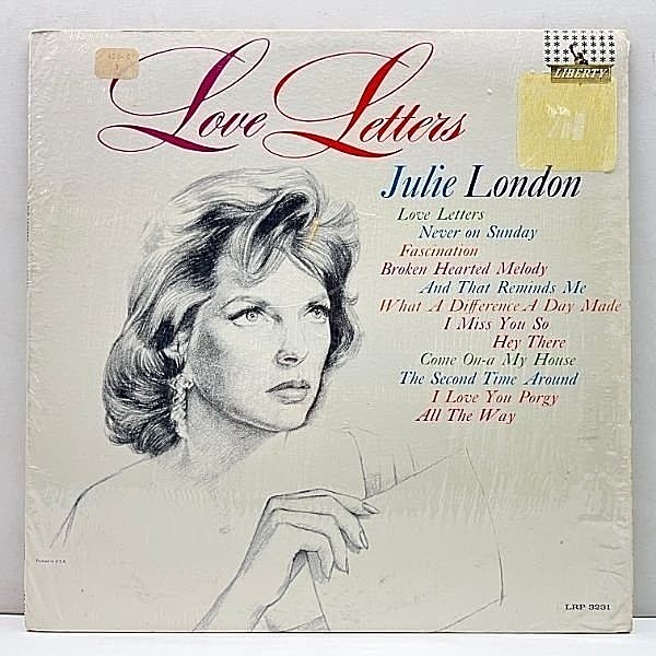 レコードメイン画像：シュリンク美品!! MONO 米オリジナル JULIE LONDON Love Letters ('62 Liberty) ジュリー・ロンドン 恋文 I Love You Porgy ほか