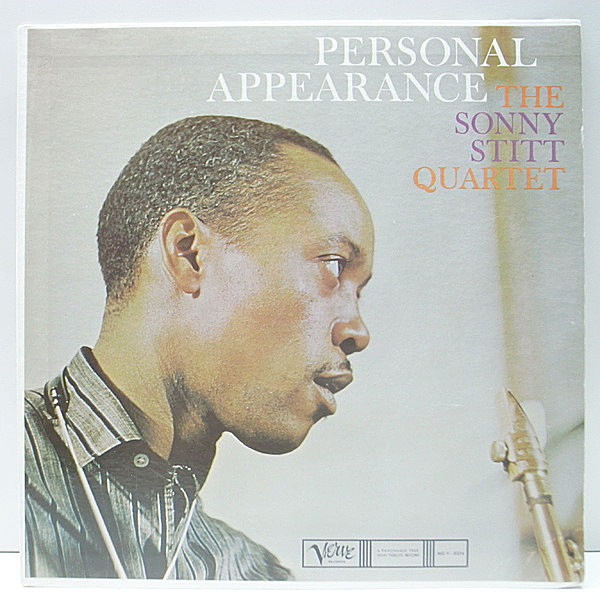 レコードメイン画像：レアな美盤!! MONO 1stトランペッター 深溝 USオリジナル SONNY STITT QUARTET Personal Appearance (Verve MG V-8324) Bobby Timmons 参加