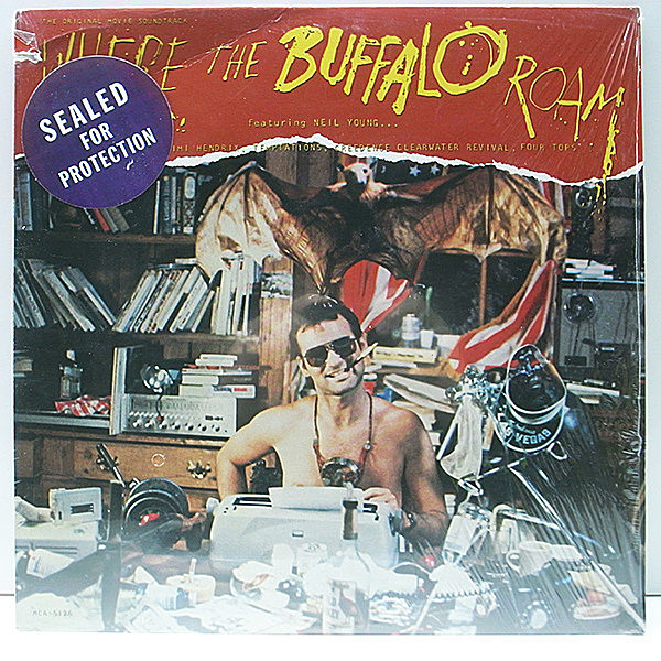 レコードメイン画像：【ニール・ヤング関連】シュリンク良好品!! USオリジナル Where The Buffalo Roam サントラ O.S.T. ('80 Backstreet) NEIL YOUNG ほか