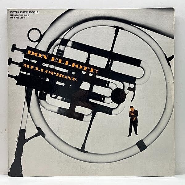 レコードメイン画像：良好!! FLAT MONO 初版リーフ 深溝 USオリジナル DON ELLIOTT Mellophone (Bethlehem BCP-12) w/ Hal McKusick, Barry Galbraith ほか