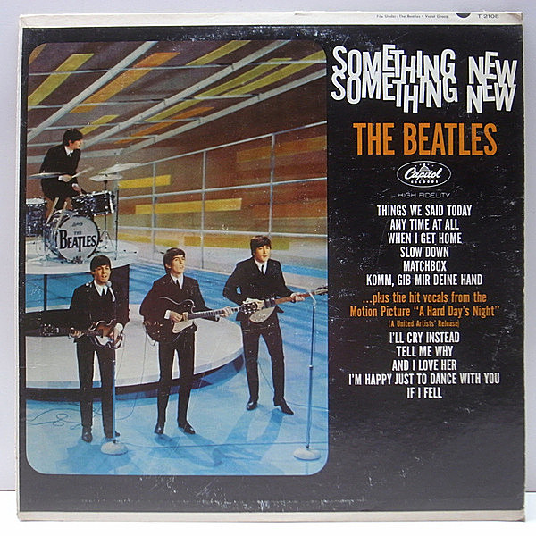 レコードメイン画像：希少な美盤!! MONO 初版 虹ツヤ USオリジナル THE BEATLES Something New ('64 Capitol) I WANT TO HOLD YOUR HAND 独語ヴァージョン