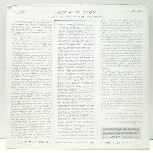 VARIOUS / Jazz West Coast (LP) / World Pacific | WAXPEND RECORDS