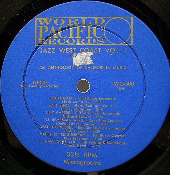 VARIOUS / Jazz West Coast (LP) / World Pacific | WAXPEND RECORDS