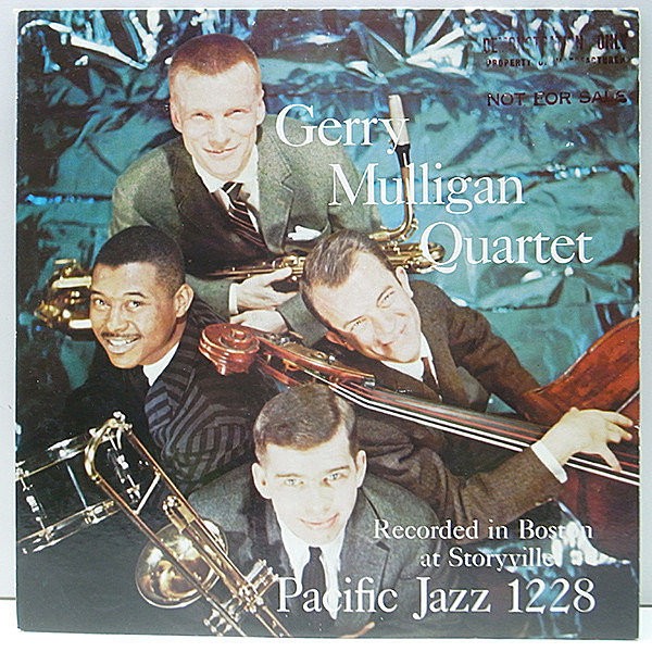 レコードメイン画像：良好!! プロモ MONO 深溝 USオリジナル GERRY MULLIGAN QUARTET Boston At Storyville (Pacific Jazz PJ-1228) Bob Brookmeyer ほか