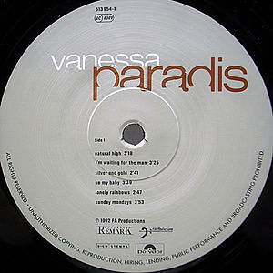 VANESSA PARADIS / Same (LP) / Remark | WAXPEND RECORDS