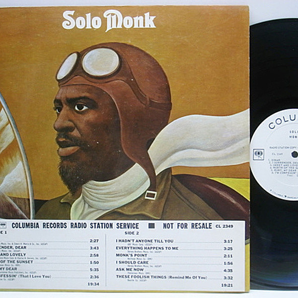 レコードメイン画像：美品 白プロモ MONO Orig. THELONIOUS MONK / Solo Monk レア!!