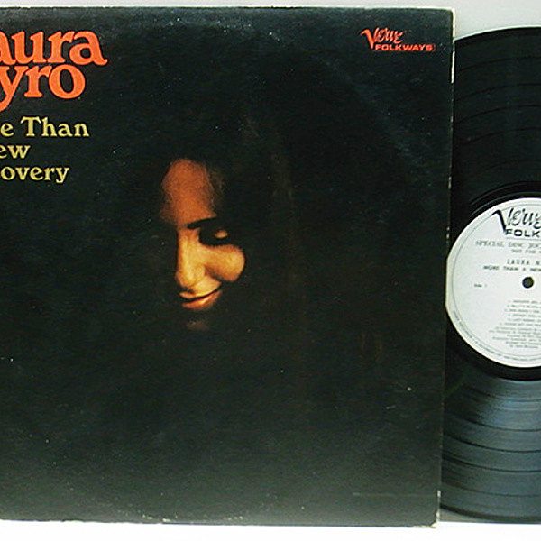 レコードメイン画像：激レア【白プロモ・MONO・美盤】初版Folkways US 完全オリジナル LAURA NYRO More Than A New Discovery '67年 1stデビュー PROMO モノラル