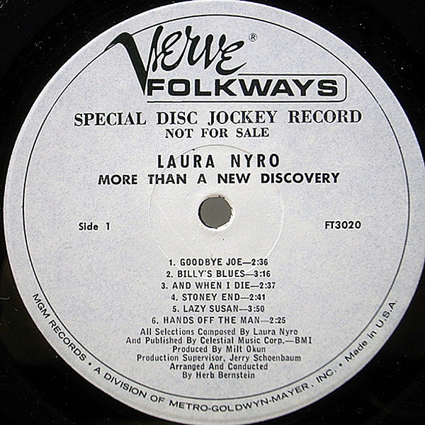LAURA NYRO / More Than A New Discovery (LP) / Verve