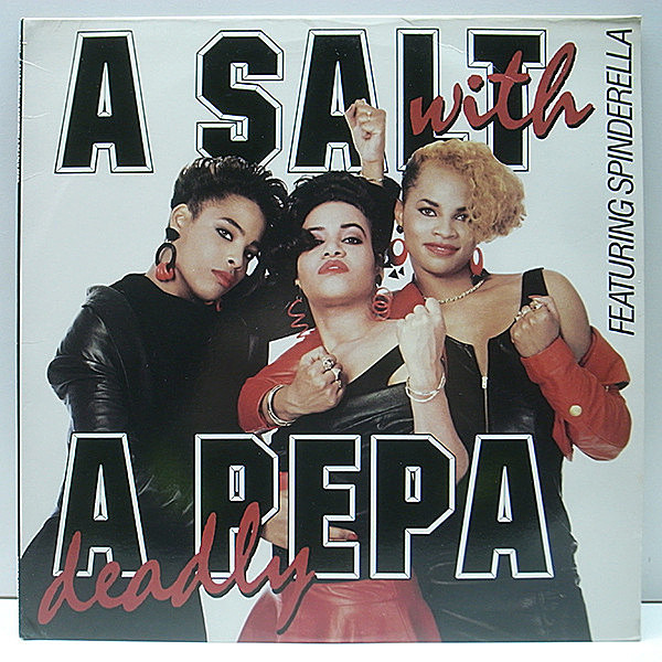 レコードメイン画像：【Twint And Shout 収録】美品!! USオリジナル SALT N PEPA A Salt With A Deadly Pepa ('88 Next) フィメール PARLIAMENT サンプリング