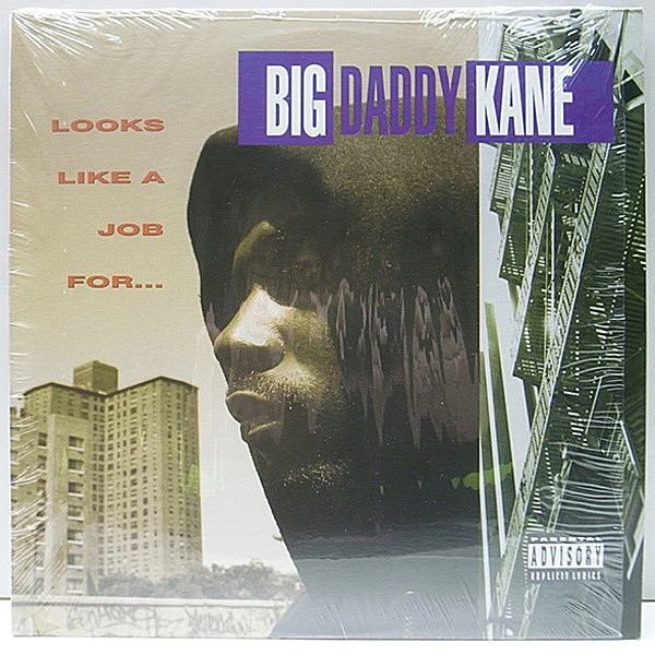 レコードメイン画像：シュリンク付 美品!! USオリジナル BIG DADDY KANE Looks Like A Job For... ('93 Cold Chillin') LARGE PROFESSOR 参加, PLEASURE ネタ