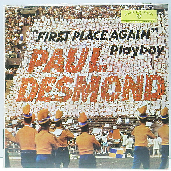 レコードメイン画像：珍ラベ!良盤! MONO USオリジナル PAUL DESMOND First Place Again - Playboy ('60 Warner) モノラル 1st スタジアム・ジャケ