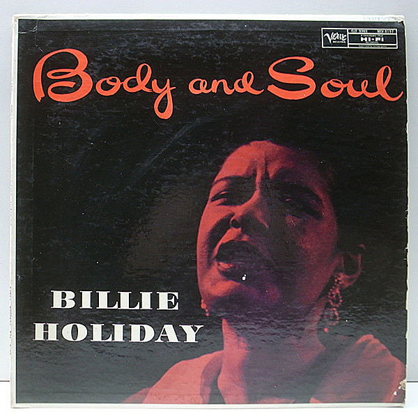 レコードメイン画像：MONO トランペッター 深溝 USオリジナル BILLIE HOLIDAY Body And Soul ('57 Verve) Harry Sweets Edison, Ben Webster, Jimmy Rowles ほか