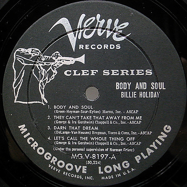 BILLIE HOLIDAY / Body And Soul (LP) / Verve | WAXPEND RECORDS