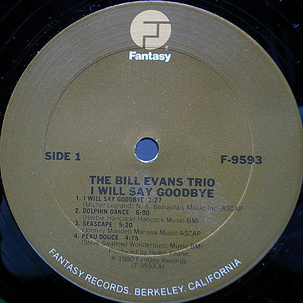 BILL EVANS / I Will Say Goodbye (LP) / Fantasy | WAXPEND RECORDS