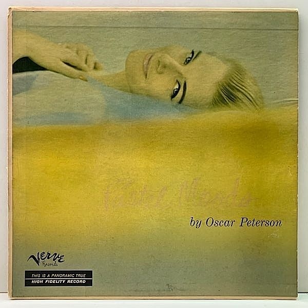 レコードメイン画像：MONO 米オリジナル 橙ラベ 深溝 OSCAR PETERSON Pastel Moods (Verve MG V-2004) ロマンチックなムード・バラードを披露した初期の傑作