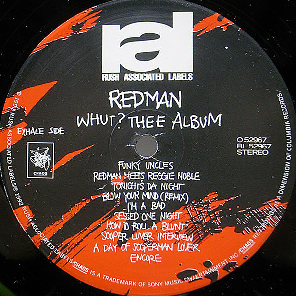 REDMAN / Whut? Thee Album (LP) / Rush Associated Labels