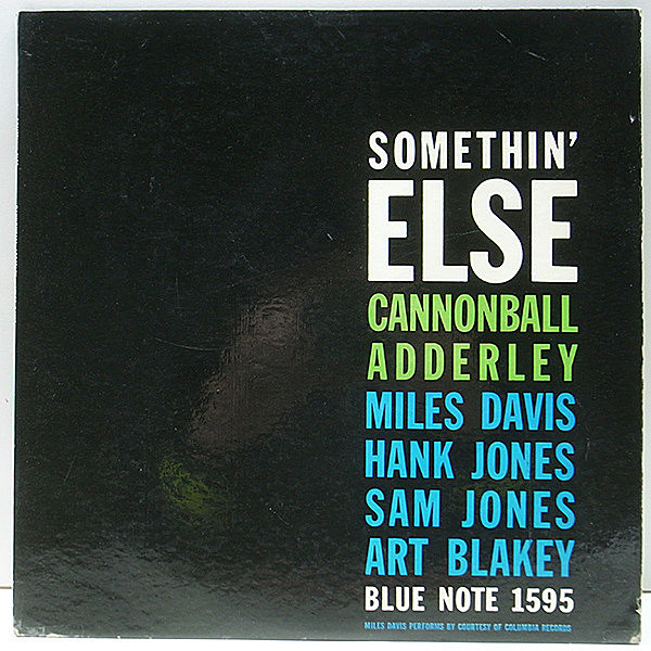 レコードメイン画像：R・INC無し 完全オリジナル CANNONBALL ADDERLEY Somethin Else (Blue Note 1595) 明朝 47WEST 深溝 MONO RVG刻印 耳あり 1stプレス 初版