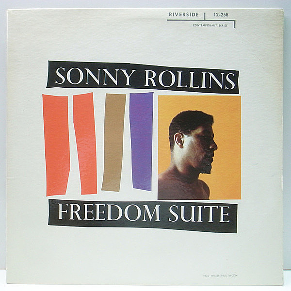 レコードメイン画像：レア・完全オリジナル [INC無し 青ラージ 深溝 MONO] SONNY ROLLINS Freedom Suite (Riverside RLP 12-258) Oscar Pettiford, Max Roach