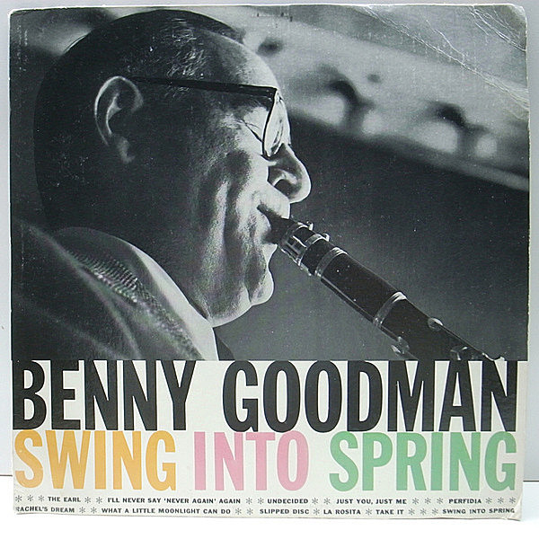 レコードメイン画像：【Helen Ward／Forrestの歌唱も愉しめるスウィング好盤】MONO マルーン深溝 USオリジナル BENNY GOODMAN Swing Into Spring ('58 Columbia) 