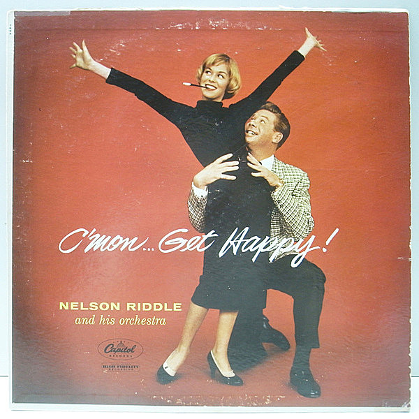 レコードメイン画像：【スウィング好盤】美盤!! MONO 1stターコイズ USオリジナル NELSON RIDDLE C'mon... Get Happy ('57 Capitol T 893) ネルソン・リドル