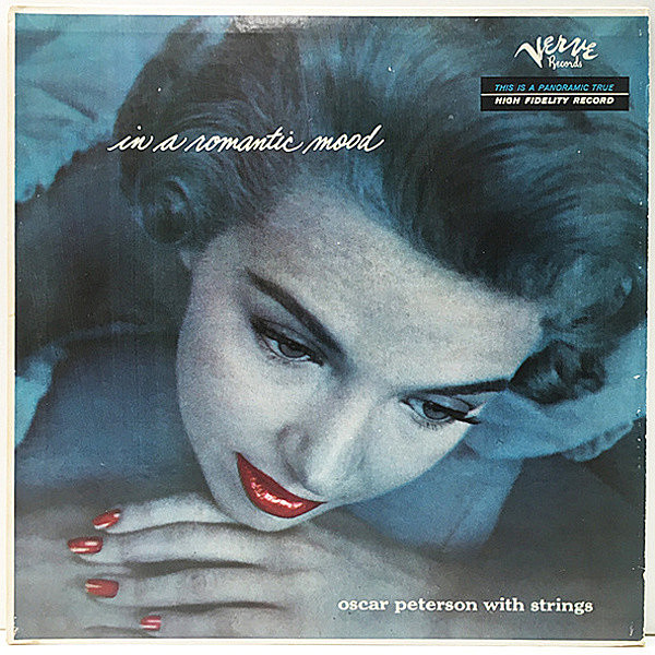 レコードメイン画像：レアな良好品!! MONO 深溝 OSCAR PETERSON In A Romantic Mood (Verve MG V-2002) ロマンチックなムード・バラードを披露した異色作