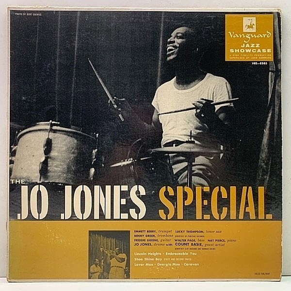 レコードメイン画像：レアな美盤!! MONO 深溝 USオリジ JO JONES The Jo Jones Special ('55 Vanguard) w/ Count Basie, Lucky Thompson, Freddie Greene
