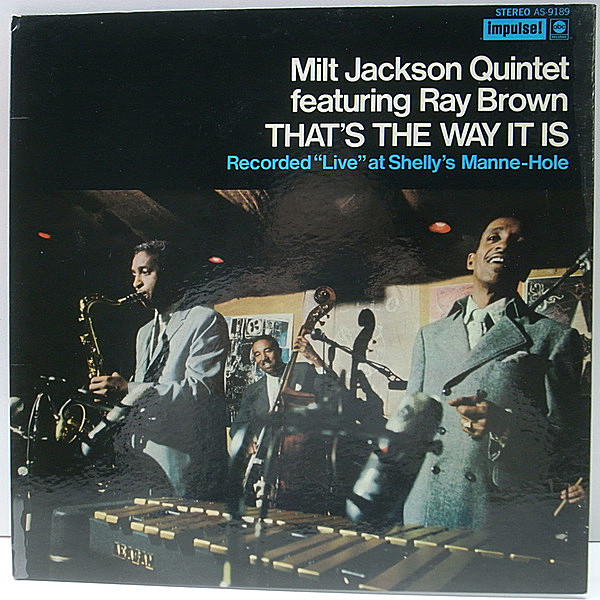 レコードメイン画像：美品 1st赤黒 USオリジナル MILT JACKSON Feat. RAY BROWN That's The Way It Is (Impulse AS-9189) At Shelly's Manne Hole ライヴ録音