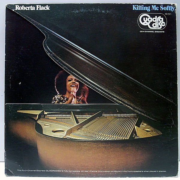 レコードメイン画像：レア AUDIOPHILE／SQ QUADRAPHONIC 高音質 4ch USオリジナル ROBERTA FLACK Killing Me Softly ('73 Atlantic) 特殊ゲートフォールドJK