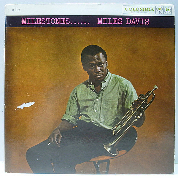 レコードメイン画像：良好盤!! MONO 6eye 初期プレス MILES DAVIS Milestones ('58 Columbia) John Coltrane, Cannonball Adderley, Red Garland ほか