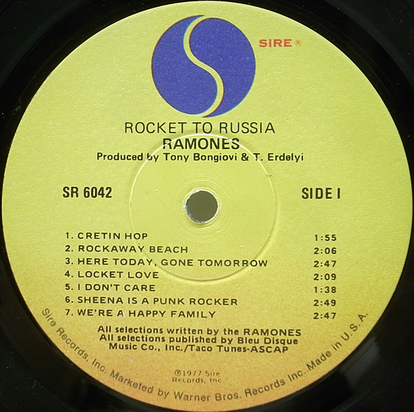 RAMONES / Rocket To Russia (LP) / Sire | WAXPEND RECORDS