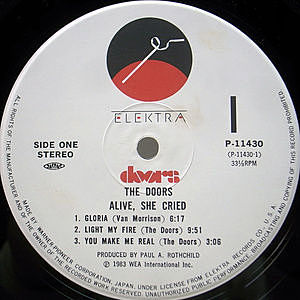 DOORS / Alive, She Cried (LP) / Elektra | WAXPEND RECORDS