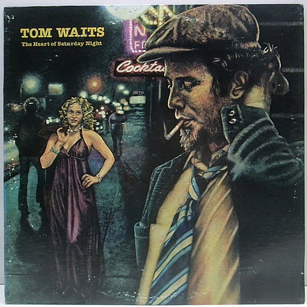 レコードメイン画像：レアな美品!! 初回 W無し 7E規格 USオリジナル TOM WAITS The Heart of Saturday Night ('74 Asylum) トム・ウェイツ 傑作2nd