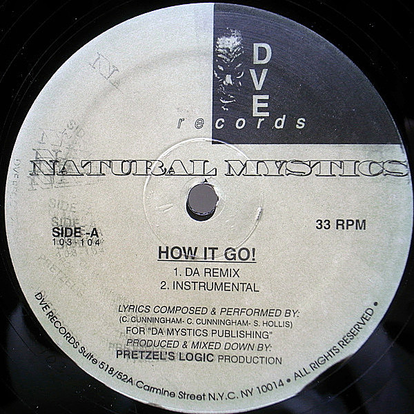 レコードメイン画像：美品!! 12インチ USオリジナル NATURAL MYSTIC How It Go! Da Remix / 1 Life 2 Live ('96 DVE) N.Y. NDERGROUND CLASSIC 33RPM. 試聴