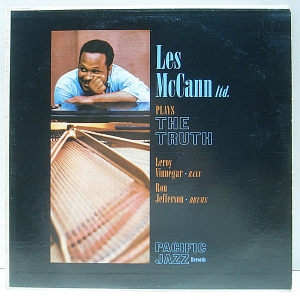 レコードメイン画像：US MONO 深溝 黒銀ラベル LES McCANN The Truth (Pacific Jazz PJ-2) Leroy Vinnegar, Ron Jefferson キャリア初期のピアノトリオ作品
