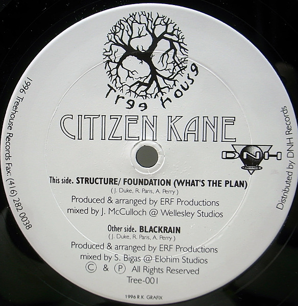 Citizen Kane Structure Foundationレコード CITIZEN KANE / Structure / Foundation (What's The Plan) (12