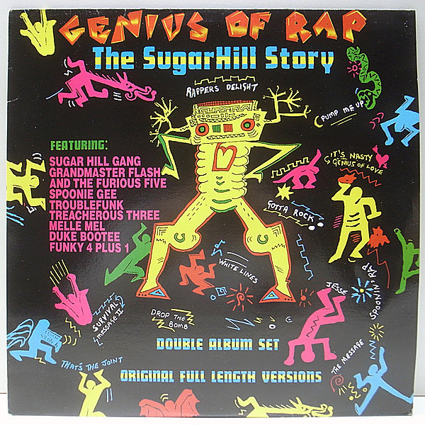 レコードメイン画像：Rappers Delight収録 美品!! 2LP UKオリジナル VARIOUS Genius Of Rap - The Sugarhill Story ('87 Blatant) TROUBLE FUNK／Pump Me Up 他