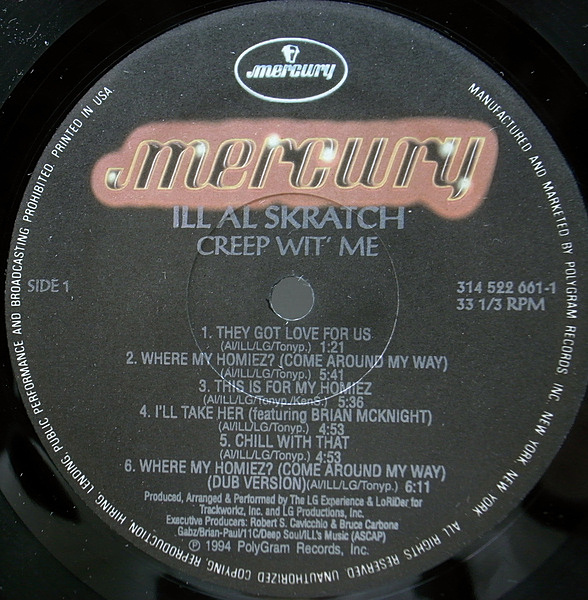 ILL AL SKRATCH / Creep Wit' Me (LP) / Mercury