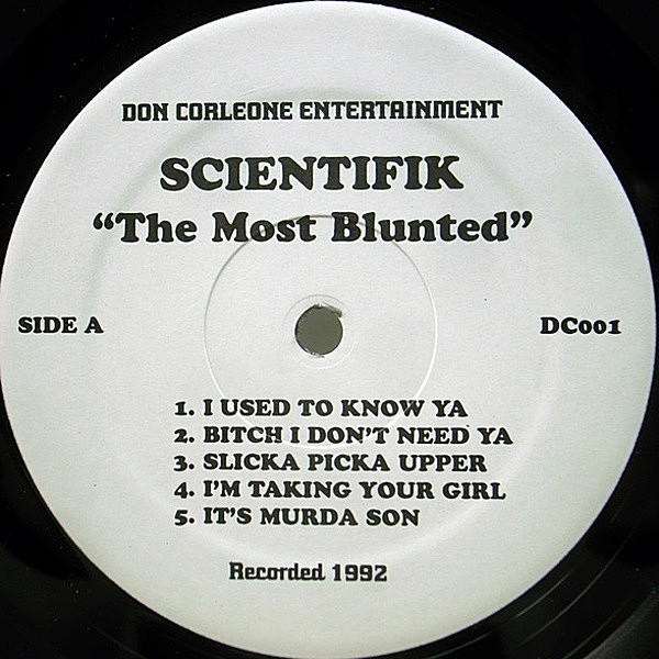レコードメイン画像：AHMAD JAMALサンプリング USオリジナル SCIENTIFIK The Most Blunted ('98 Don Corleone) Bitch I Don't Need Ya, I Ain't The Damn One LP