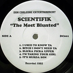 レコード画像：SCIENTIFIK / The Most Blunted