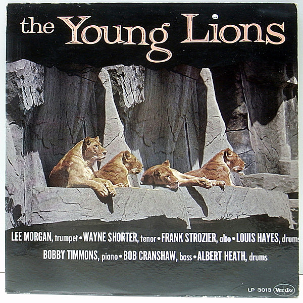 レコードメイン画像：良好!! MONO 1st 虹リム 深溝 USオリジナル『THE YOUNG LIONS』Lee Morgan, Wayne Shorter, Bobby Timmons, Louis Hayes ほか