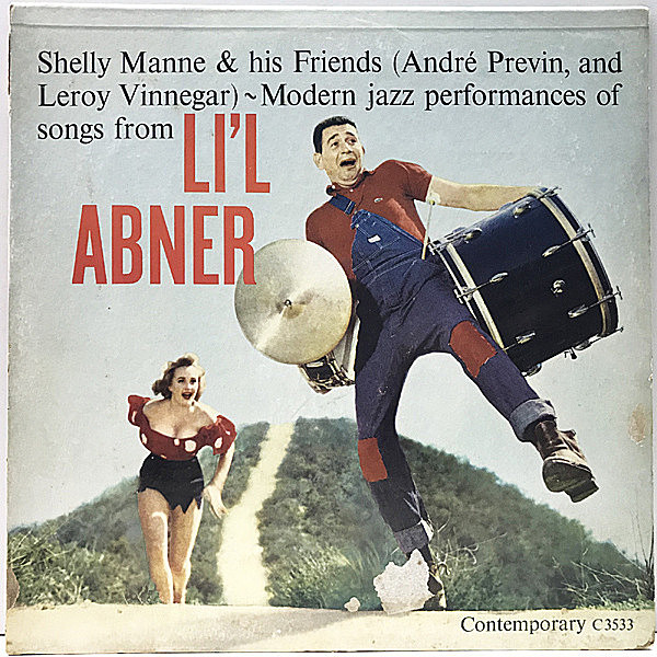 レコードメイン画像：MONO 深溝 USオリジナル SHELLY MANNE Li'l Abner ('57 Contemporary) LEROY VINNEGAR, ANDRE PREVIN ピアノトリオ 名盤