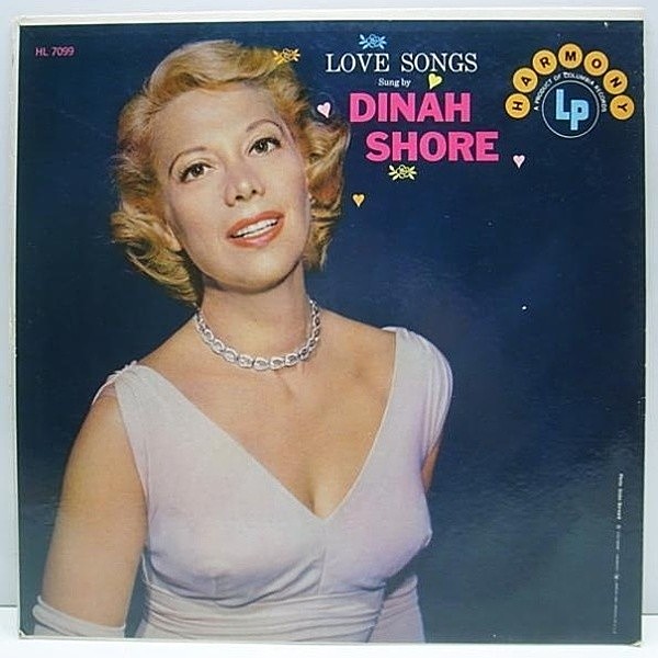 レコードメイン画像：美盤!! Harmony MONO オリジ DINAH SHORE Love Song / 美女vo!