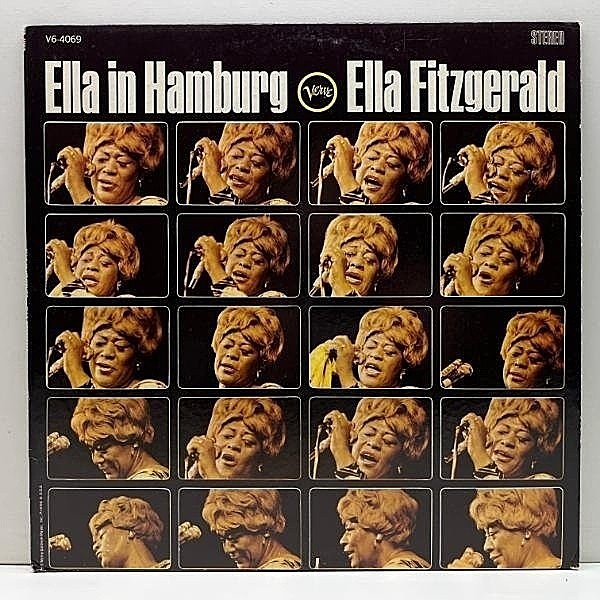 レコードメイン画像：Cut無し!良好品!【w/ TOMMY FLANAGAN TRIO】初版 MGMリム USオリジナル ELLA FITZGERALD Ella In Hamburg ('65 Verve) ドイツでの傑作Live