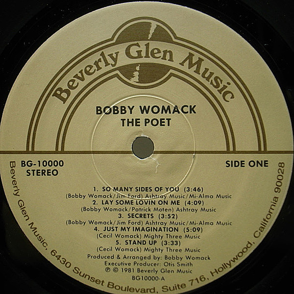 BOBBY WOMACK / The Poet (LP) / Beverly Glen | WAXPEND RECORDS