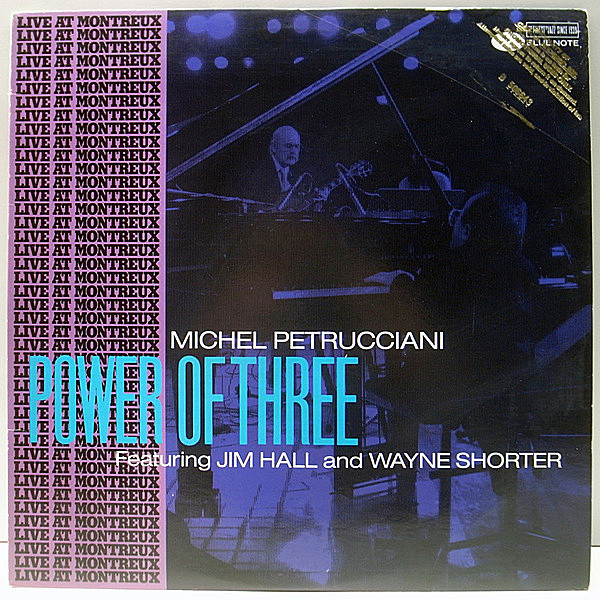 レコードメイン画像：プロモ 美盤!! DMM 高音質 MICHEL PETRUCCIANI Power Of Three ('87 Blue Note) Direct Metal Mastering | Jim Hall, Wayne Shorter