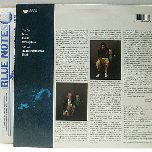 MICHEL PETRUCCIANI / Power Of Three (LP) / Blue Note