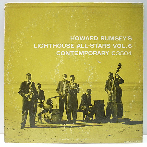 レコードメイン画像：2色刷り D1マト MONO 深溝 USオリジナル HOWARD RUMSEY Lighthouse All Stars Vol. 6 ('55 Contemporary) Conte Candoli, Bob Cooper ほか